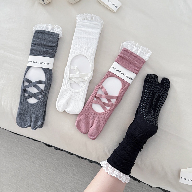 جوارب يوغا نسائية بتصميم مفتوح - مراجعة Medias Para Pilates Y Yoga وسعره